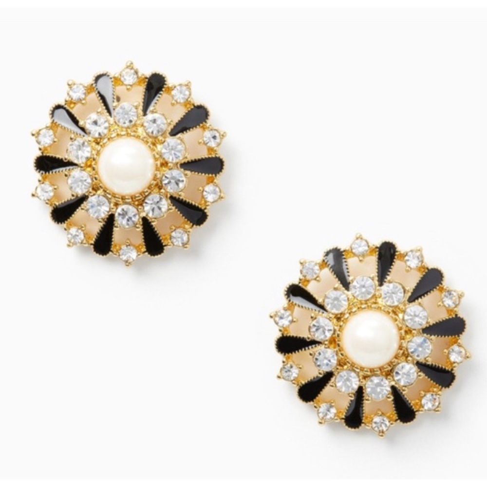 🆕Kate Spade New York Tuxedo Pearl Stud Earrings